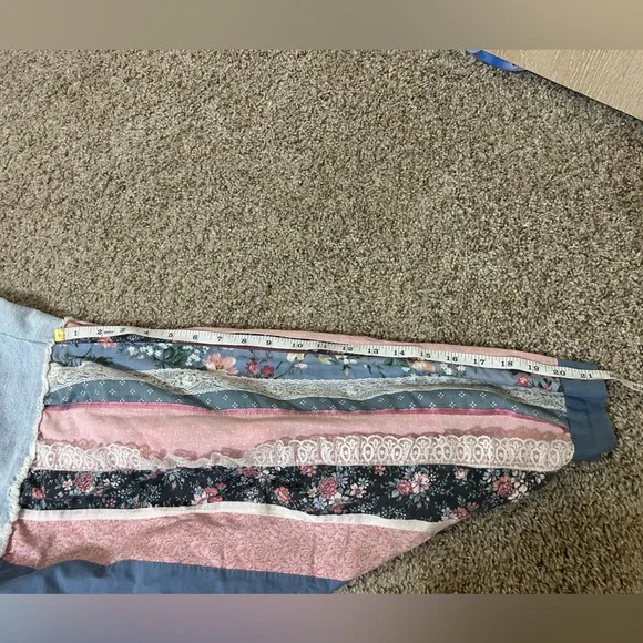 Levi's Multicolor Patchwork Upcycled Denim Jacket Lace SilverTab Women's OneSize - Picture 14 of 15